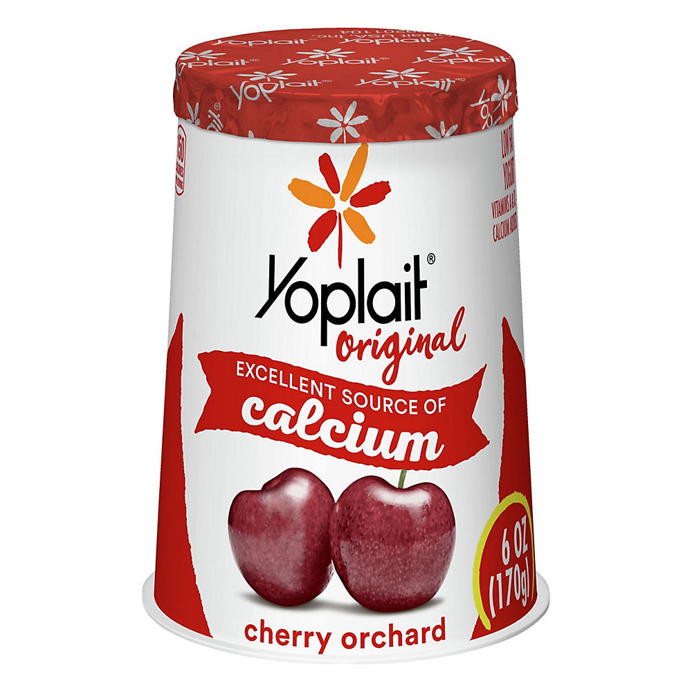 Calories in Yoplait Original Low-Fat Cherry Yogurt, 6 oz