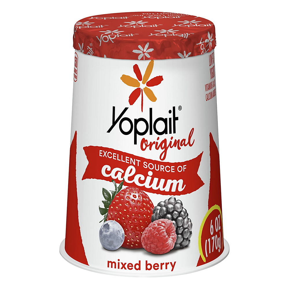 Calories in Yoplait Original Low-Fat Mixed Berry Yogurt, 6 oz