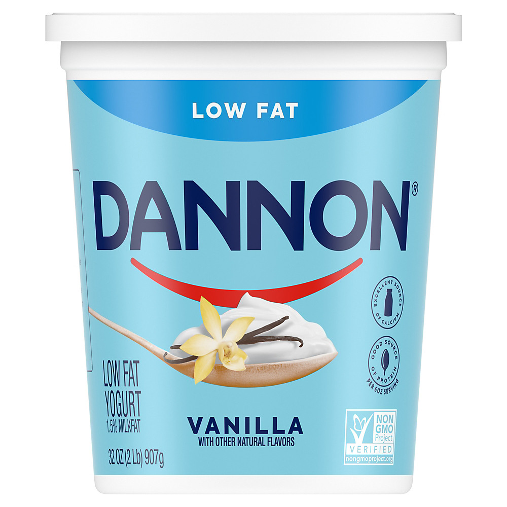 Calories in Dannon Vanilla Lowfat Yogurt, 32 oz