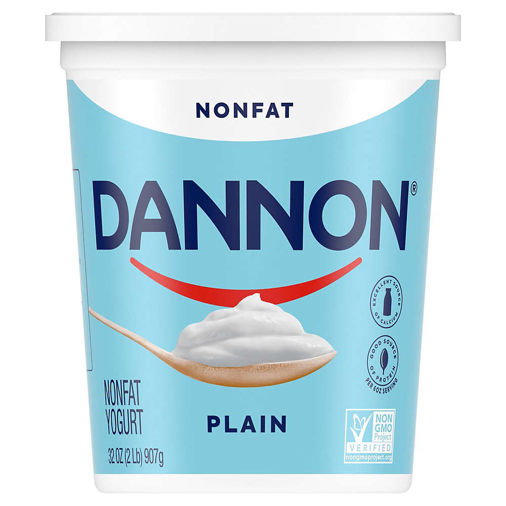 Calories in Dannon Nonfat Plain Yogurt, 32 oz
