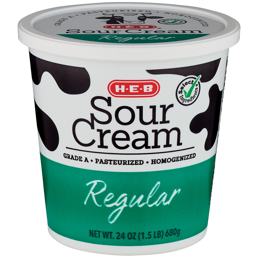 Calories in H-E-B Select Ingredients Regular Sour Cream, 24 oz