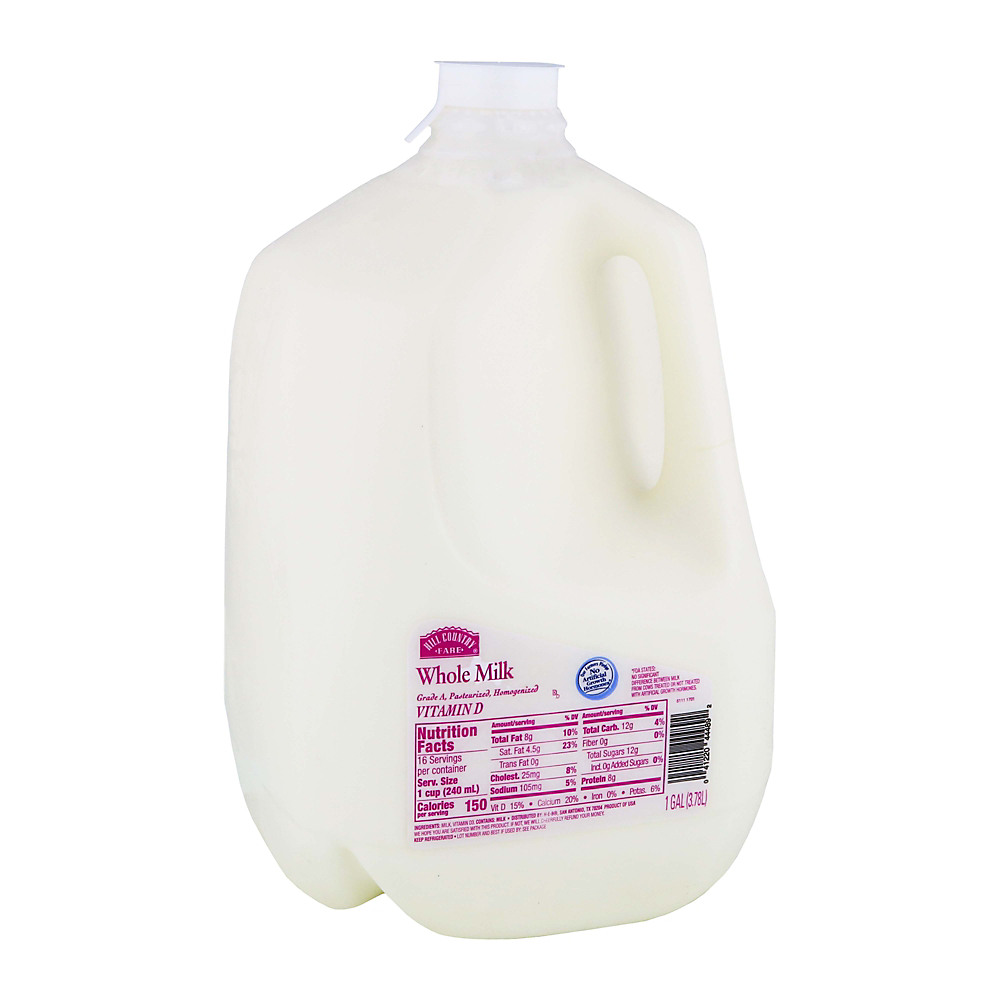 Great Value Whole Vitamin D Milk, Half Gallon, 64 fl oz