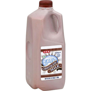 H-E-B Chocolate Milk, 1/2 gal