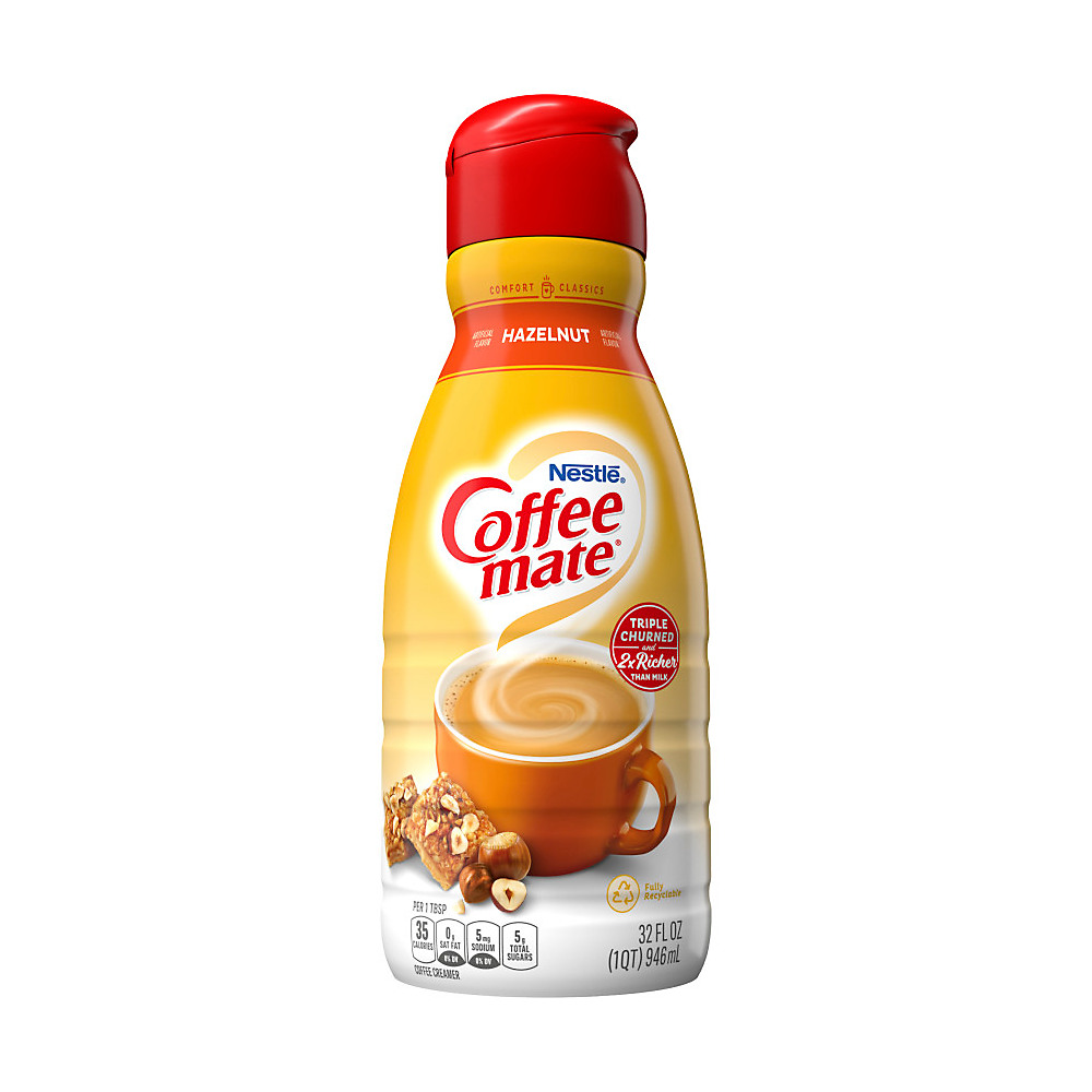 Calories in Nestle Coffee Mate Hazelnut Liquid Coffee Creamer, 32 oz