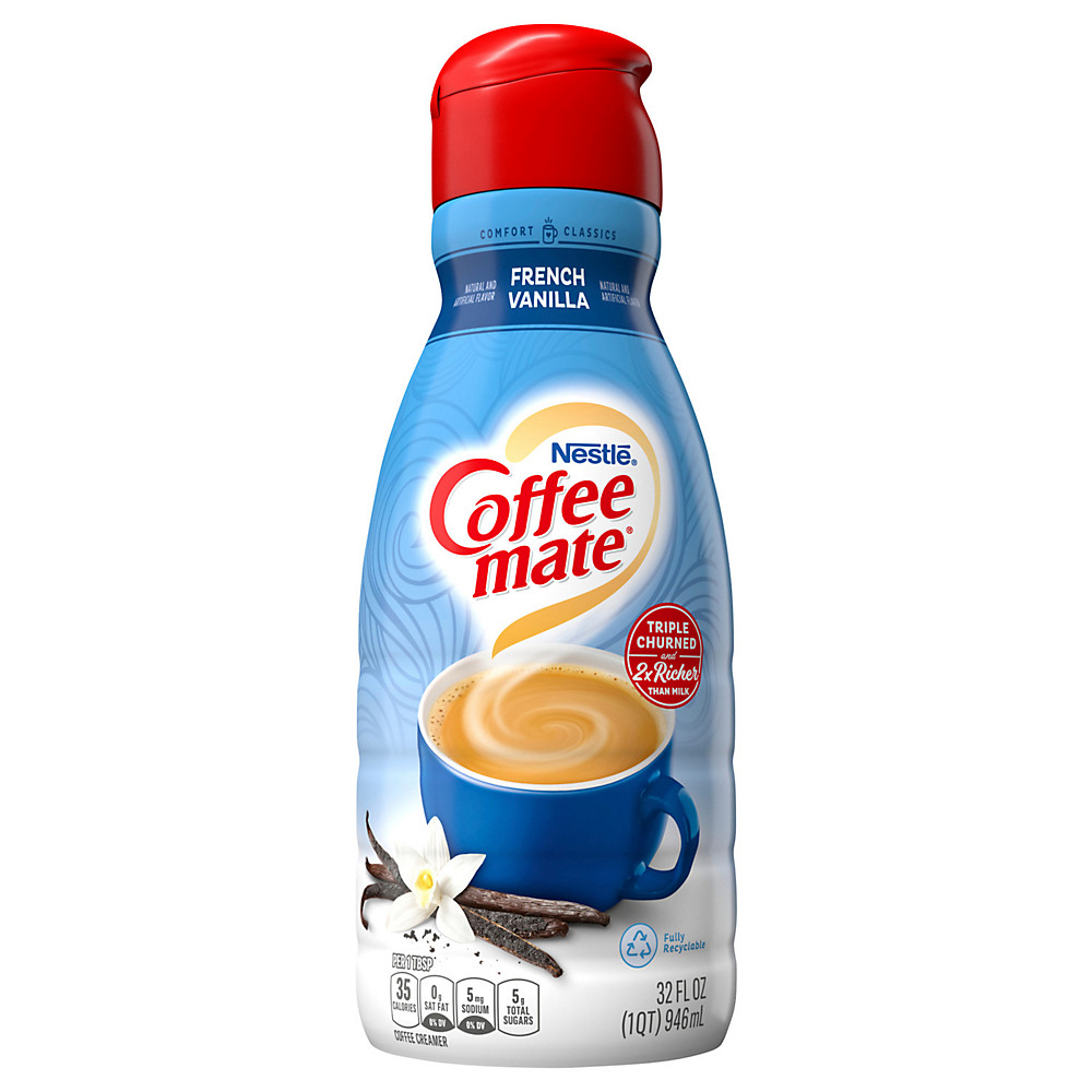 Calories in Nestle Coffee Mate French Vanilla Liquid Coffee Creamer, 32 oz