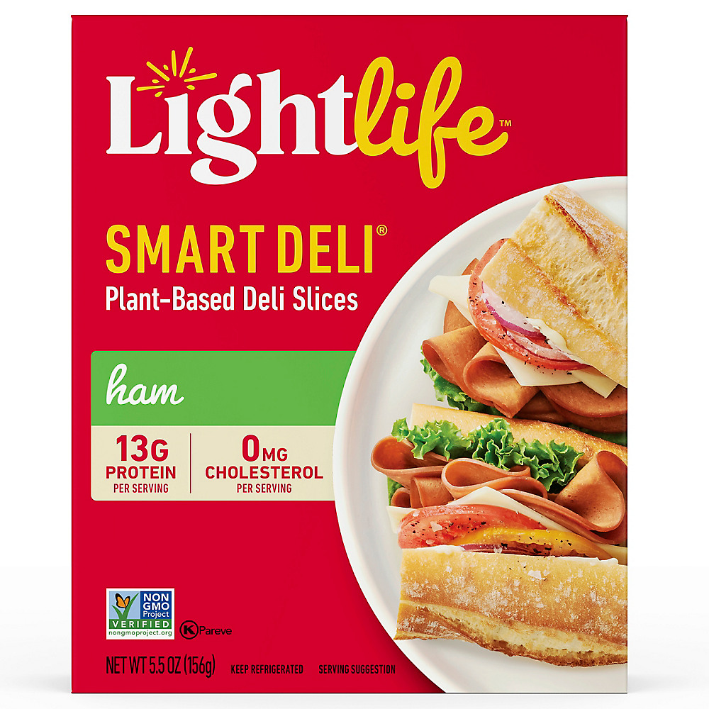 Calories in Lightlife Smart Deli Meatless Veggie Ham Slices, 5.5 oz