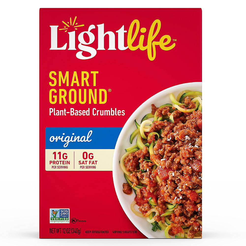 Calories in Lightlife Smart Ground Meatless Original Crumbles, 12 oz