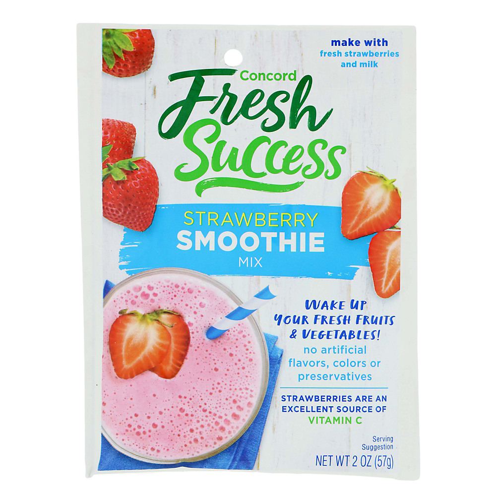 Calories in Concord Foods Strawberry Smoothie Mix, 2 oz