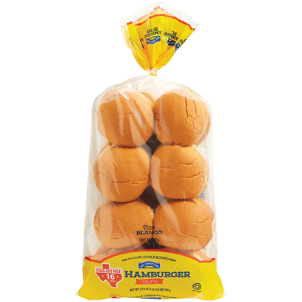 Calories in Hill Country Fare Hamburger Buns, 16 ct