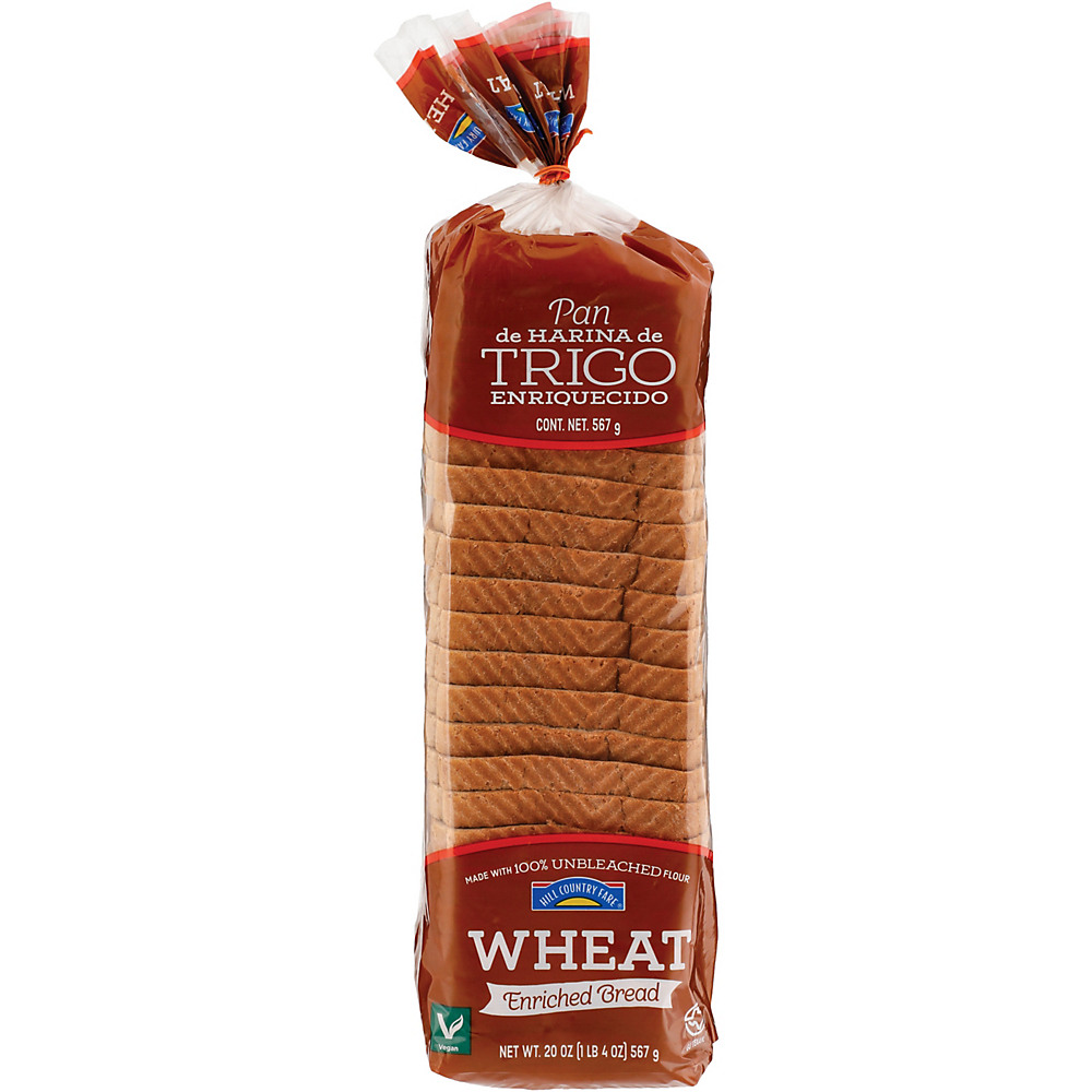 Calories in Hill Country Fare Wheat Bread, 20 oz