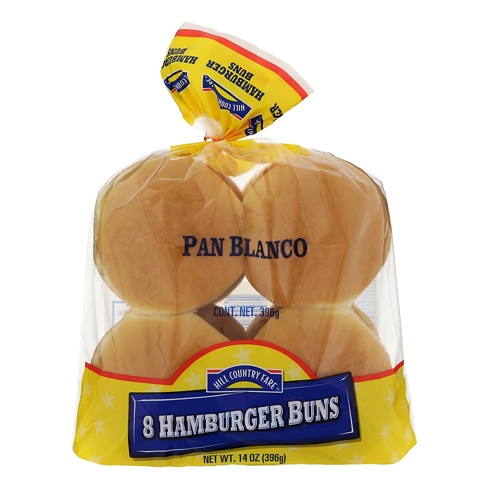 Calories in Hill Country Fare Hamburger Buns, 8 ct