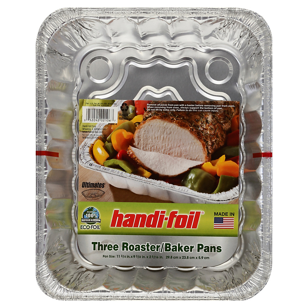Handi-foil 9 Super King Round Cake Pan with Lid - 2 ct