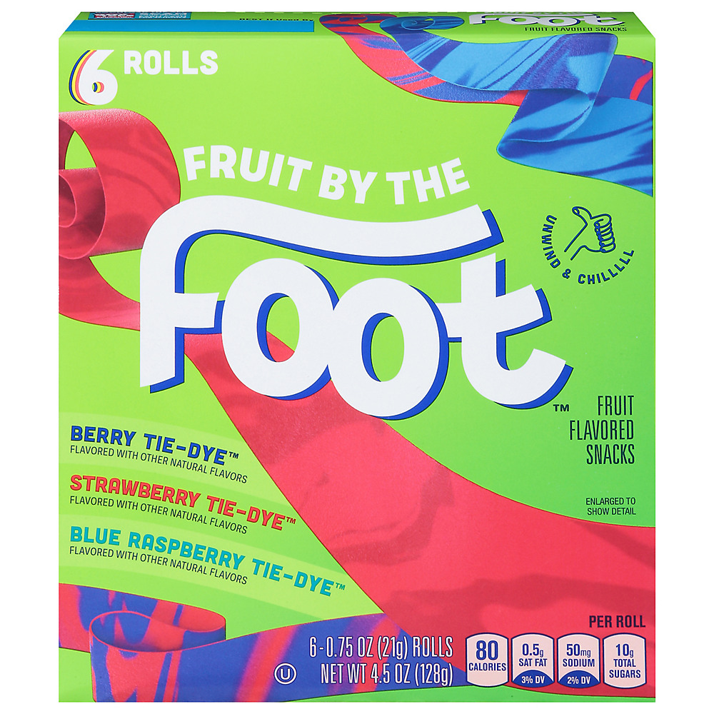 Calories in Betty Crocker Fruit By The Foot Fruit Snacks Variety Pack, 6 ct