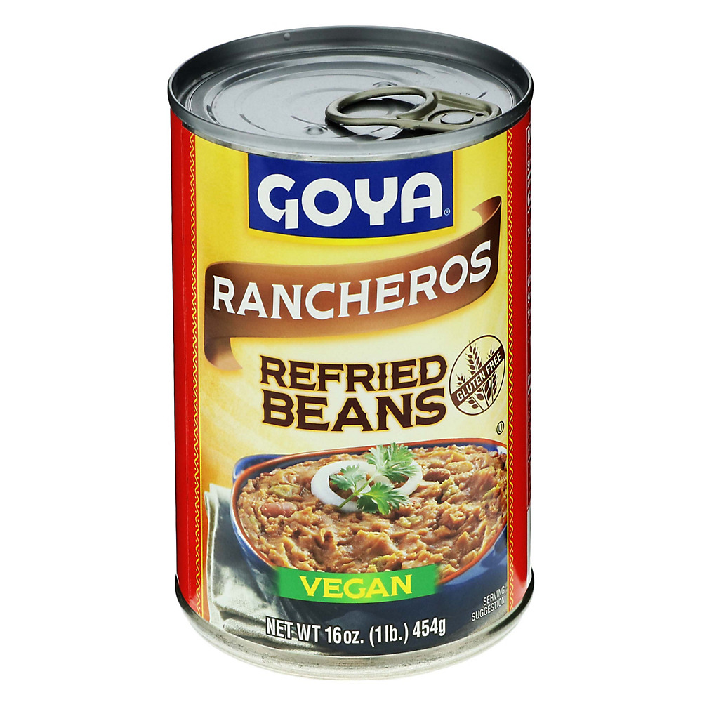 Calories in Goya Rancheros Refried Pinto Beans, 16 oz