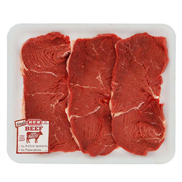H-E-B Beef Top Sirloin Steak Center Cut Value Pack, USDA Select, Avg. 2.31 lbs