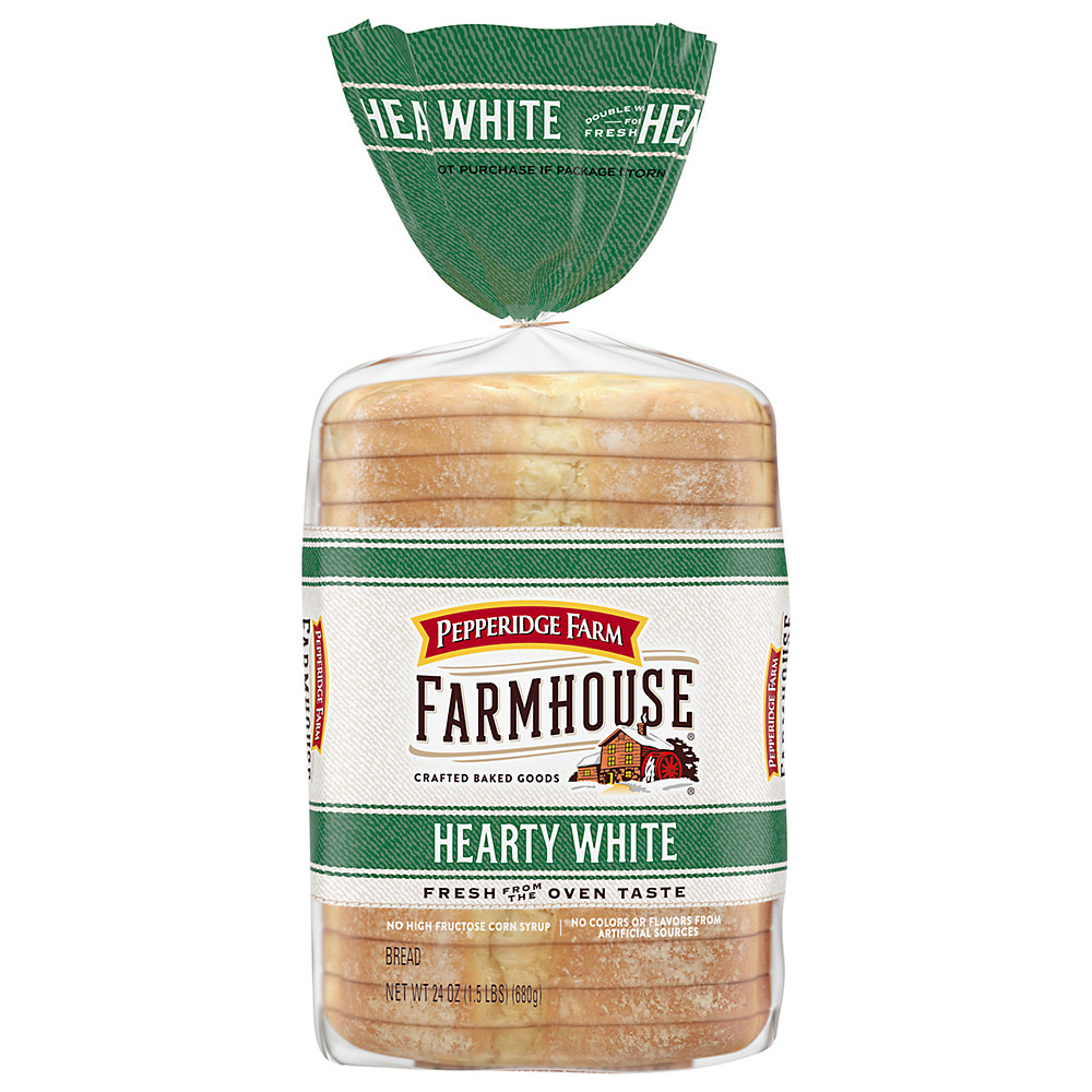 Calories in Pepperidge Farm Farmhouse Hearty White Bread, 24 oz