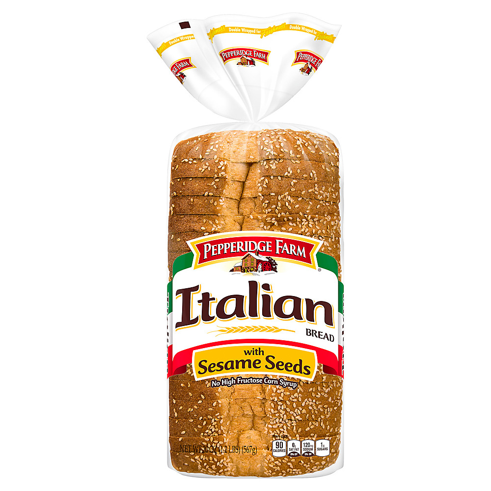 Calories in Pepperidge Farm Sliced Italian Bread with Sesame Seeds, 20 oz