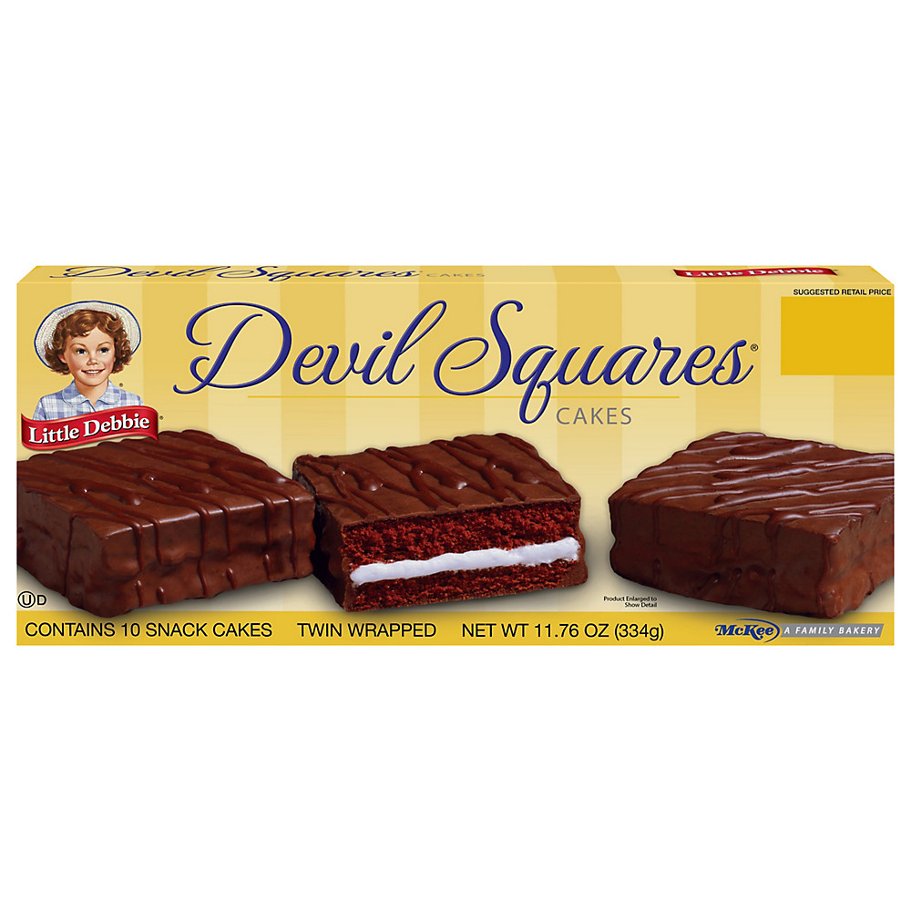 Calories in Little Debbie Devil Squares Cakes, 10 ct
