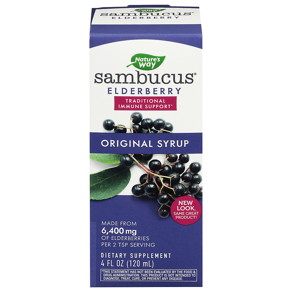 Calories in Nature's Way Sambucus Original Syrup, 4 oz
