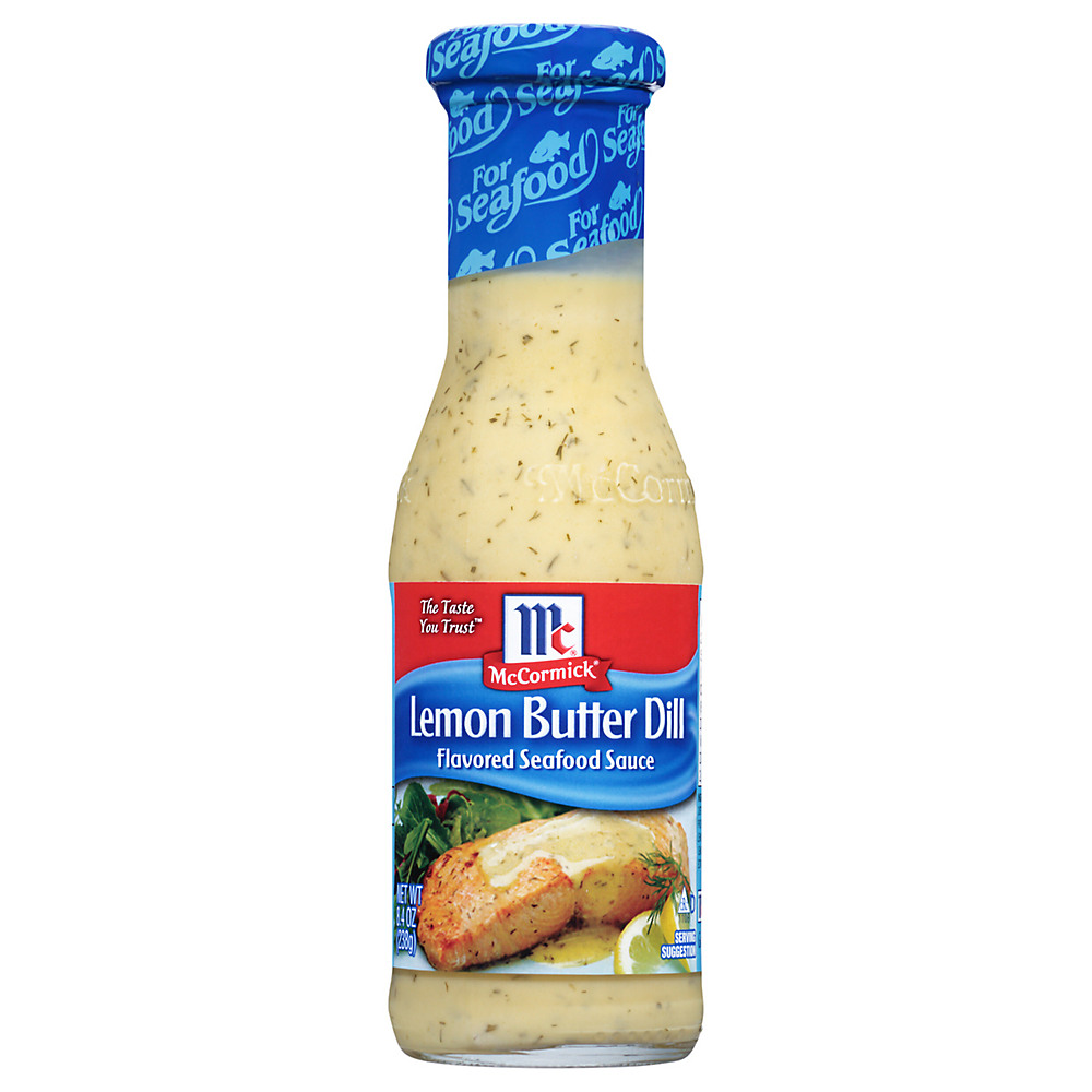 Calories in McCormick Lemon Butter Dill Seafood Sauce, 8.4 oz