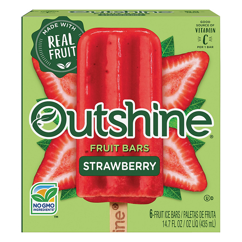 Calories in Outshine Strawberry Fruit Bars, 6 ct