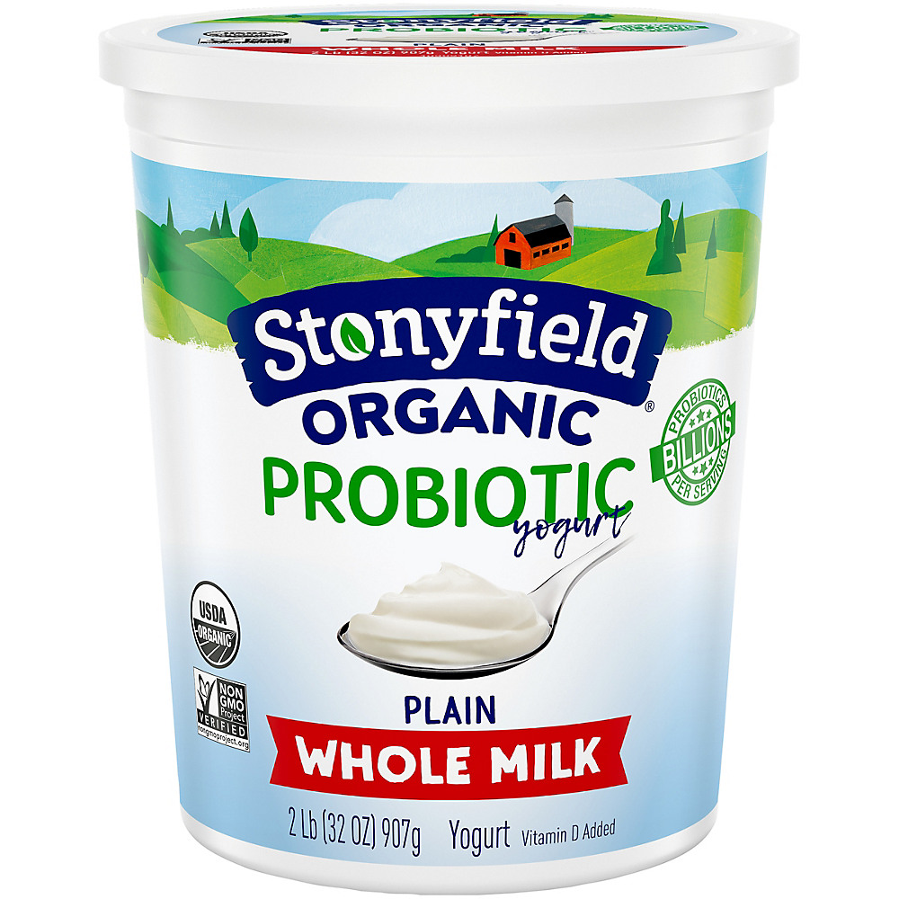 Calories in Stonyfield Organic Whole Milk Plain Probiotic Yogurt, 2 lb