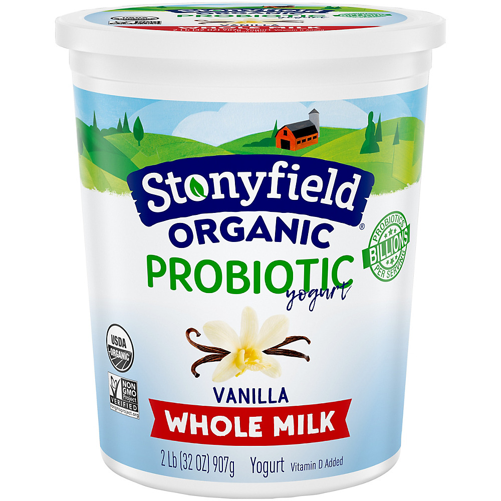 Calories in Stonyfield Organic Whole Milk French Vanilla Probiotic Yogurt, 32 oz