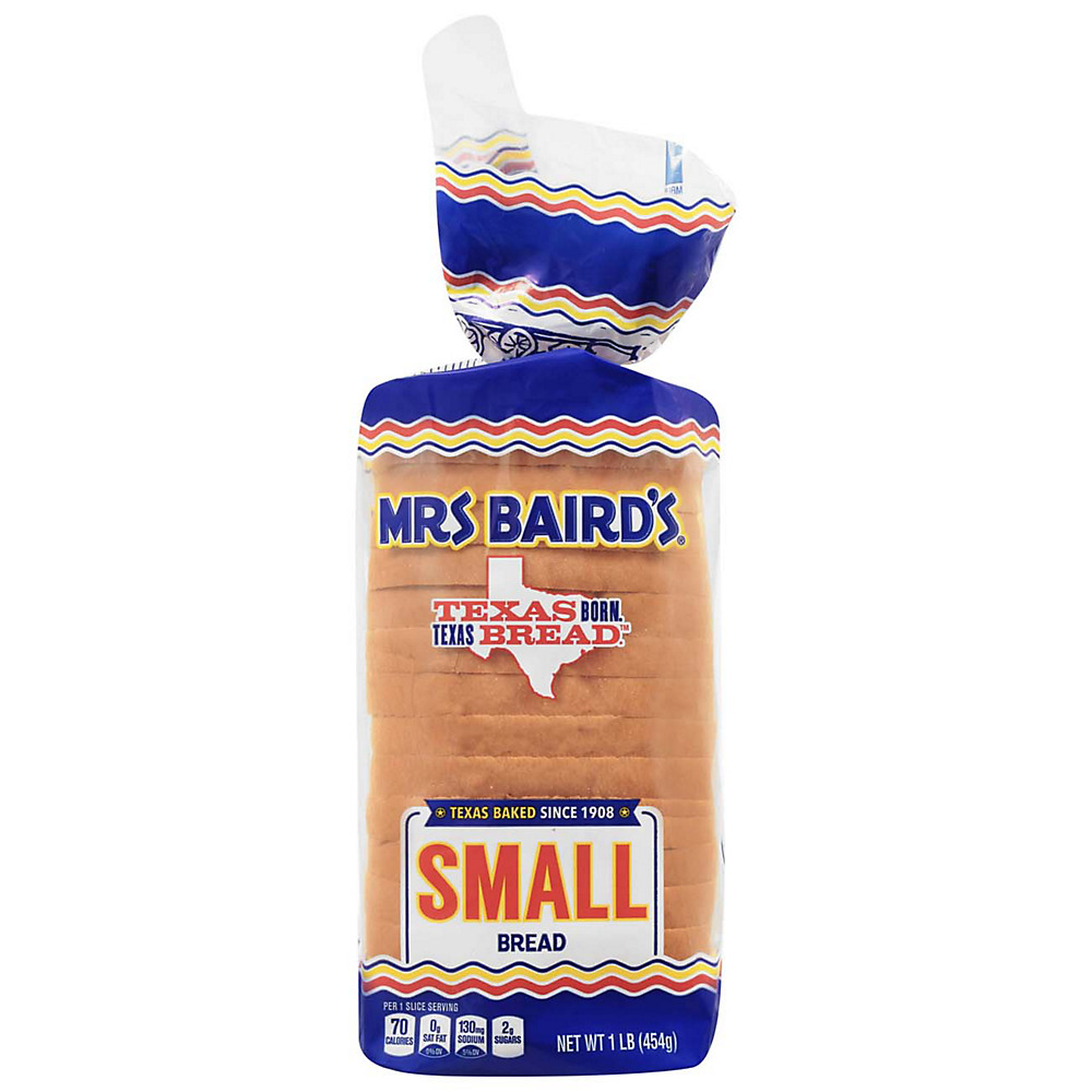 Calories in Mrs Baird's Small White Bread, 16 oz