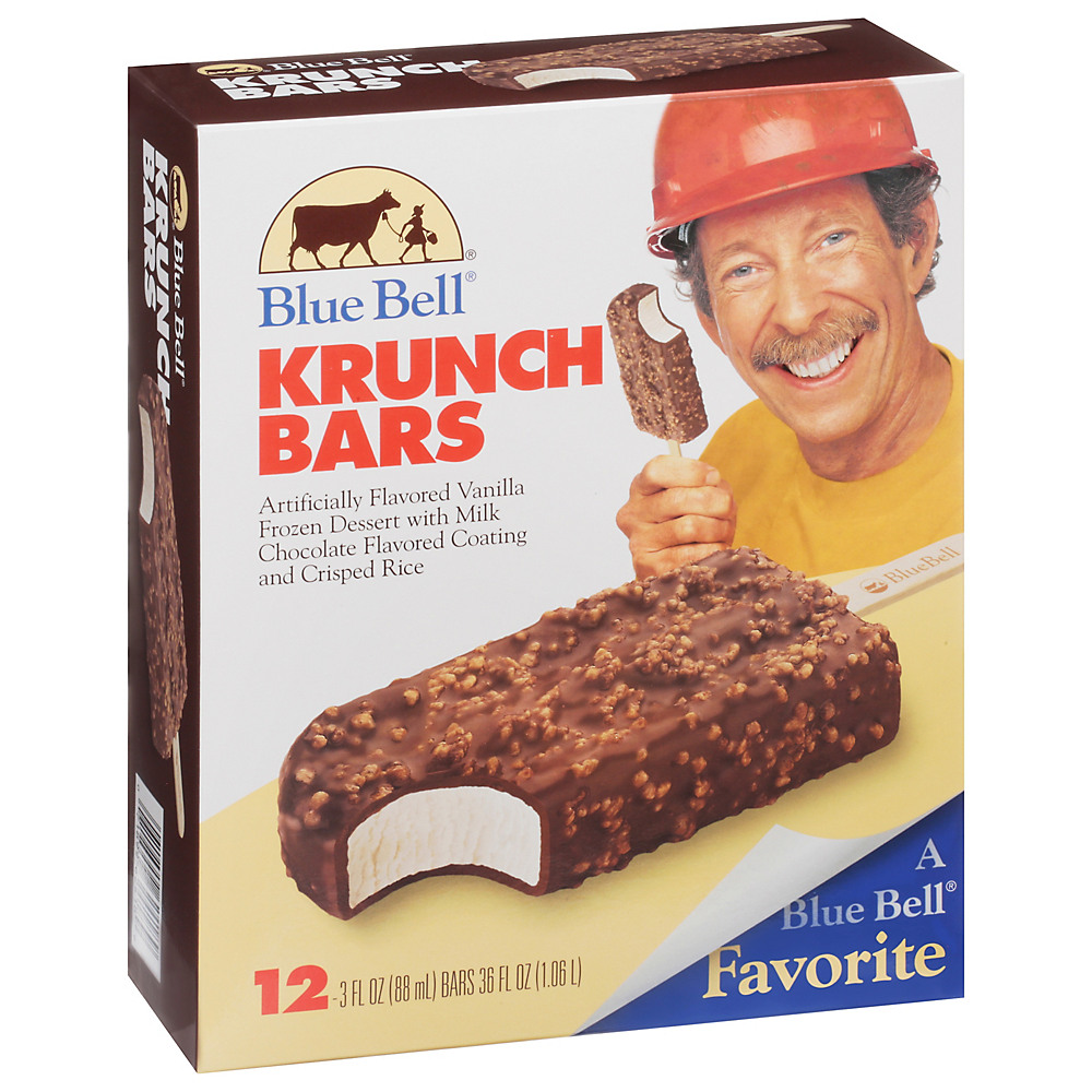 Calories in Blue Bell Krunch Bars, 12 ct
