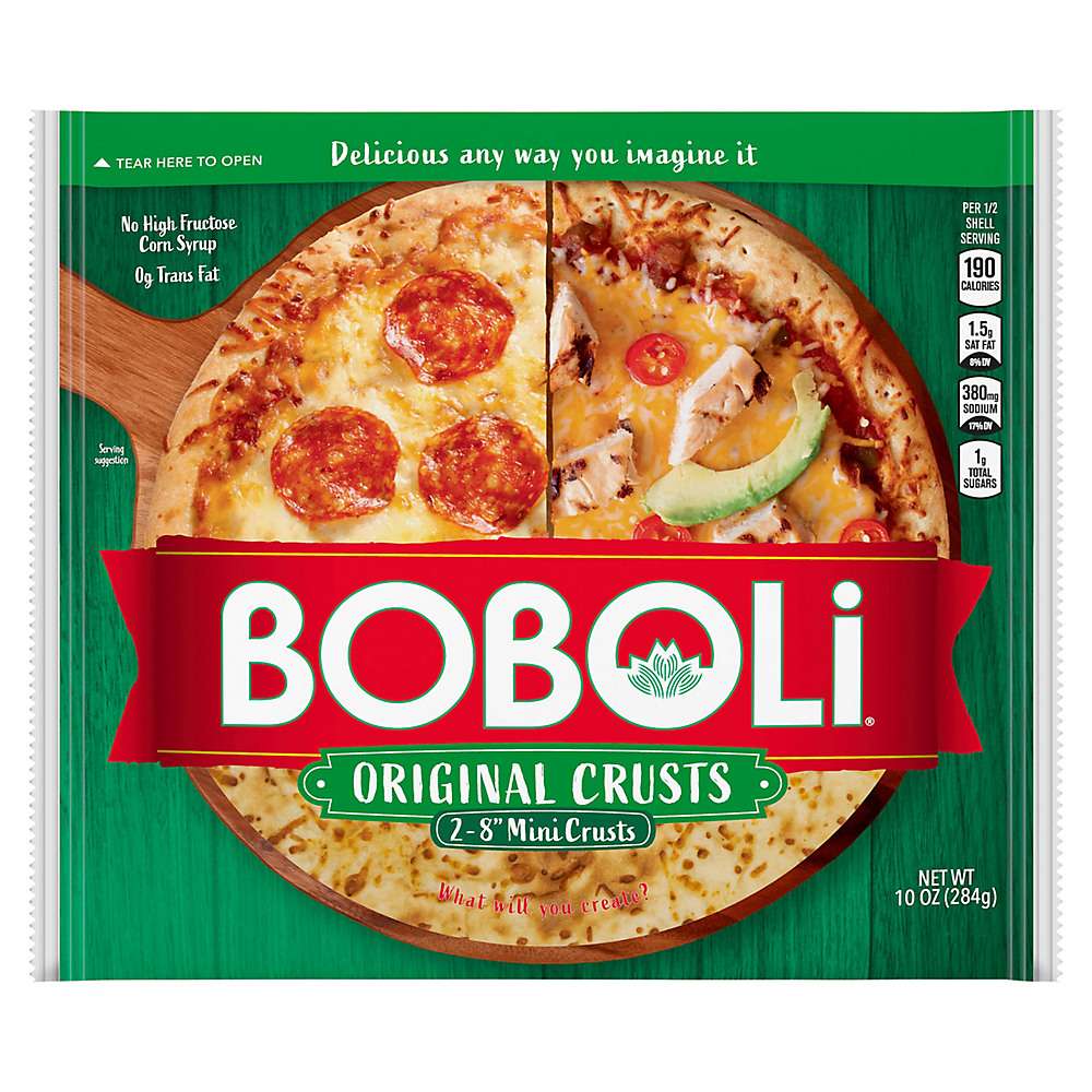 Calories in Boboli Mini 8 Inch Pizza Crust, 2 ct