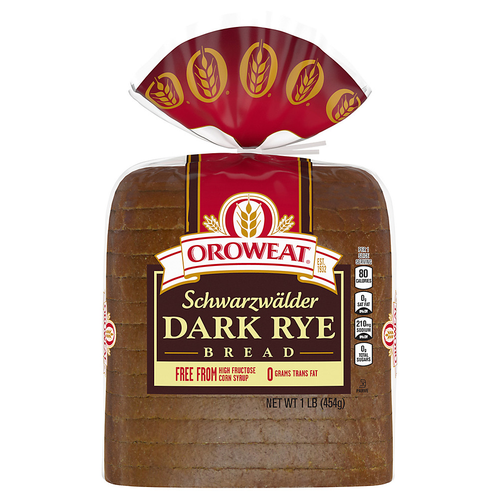 Calories in Oroweat Schwarzwalder Dark Rye Bread, 16 oz