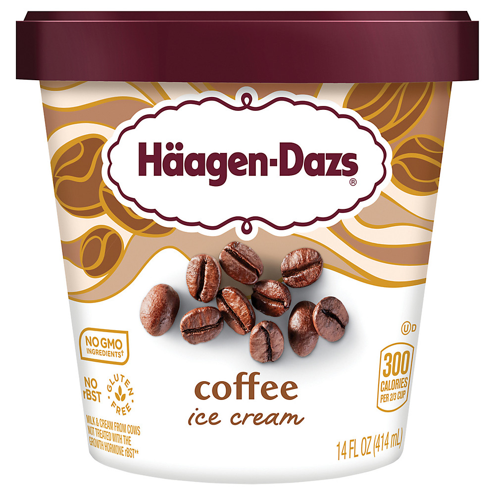 Calories in Haagen-Dazs Coffee Ice Cream, 14 oz