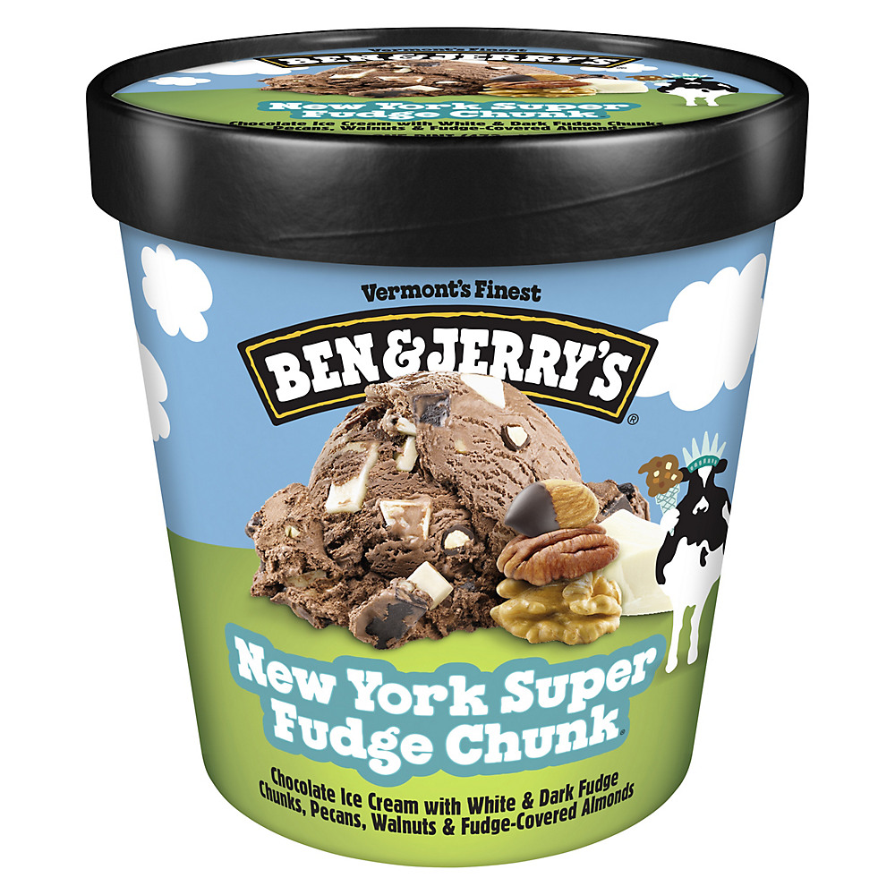 Calories in Ben & Jerry's New York Super Fudge Chunk Ice Cream, 1 pt