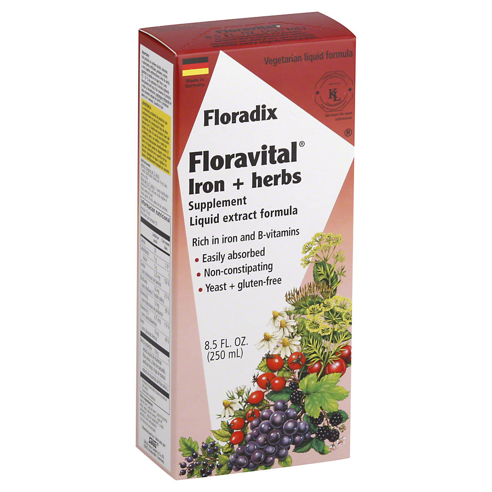Calories in Floradix Floravital Floravital Iron & Herbs Liquid, 8.50 oz