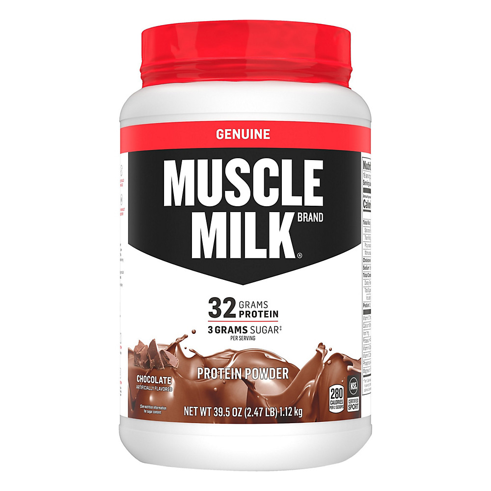 Calories in Muscle Milk Genuine Chocolate Protein Powder, 2.47 lb