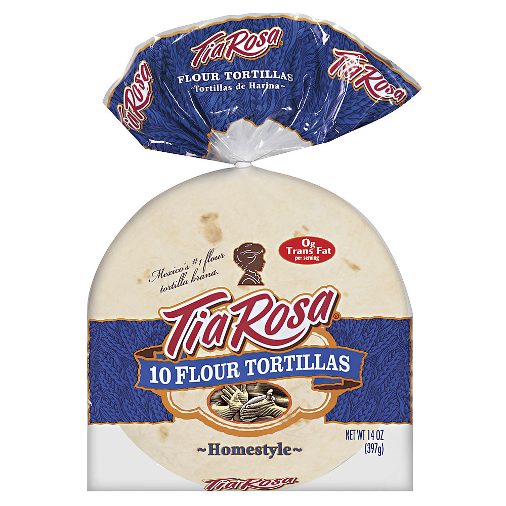 Calories in Tia Rosa Fajita Size Homestyle Flour Tortillas, 10 ct