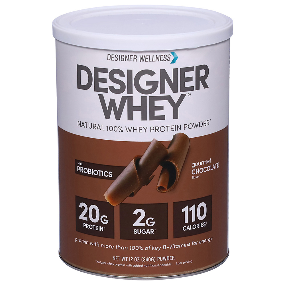 Calories in Designer Protein Designer Whey Protein Powder Gourmet Chocolate, 12 oz