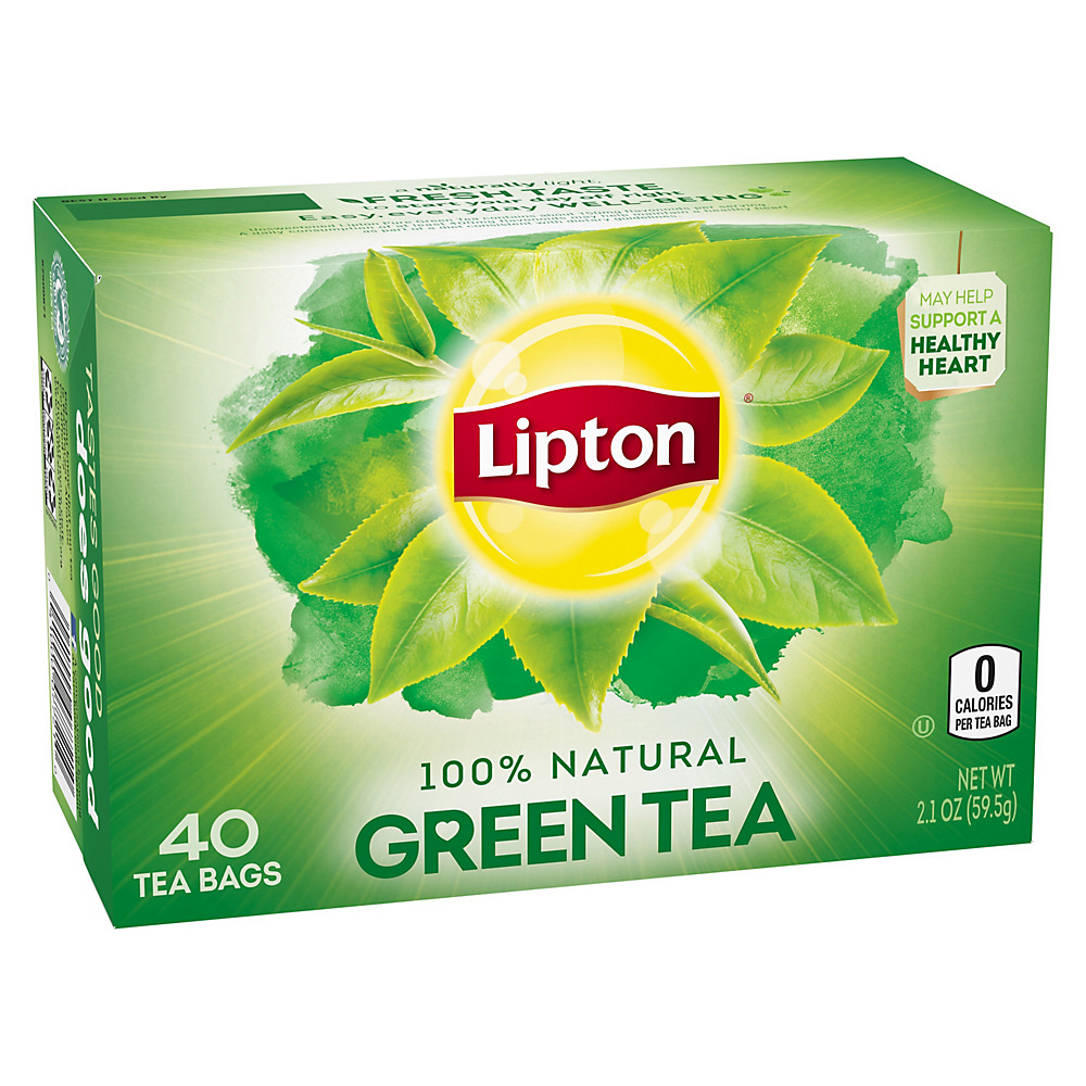 Calories in Lipton Pure Green Tea Bags, 40 ct