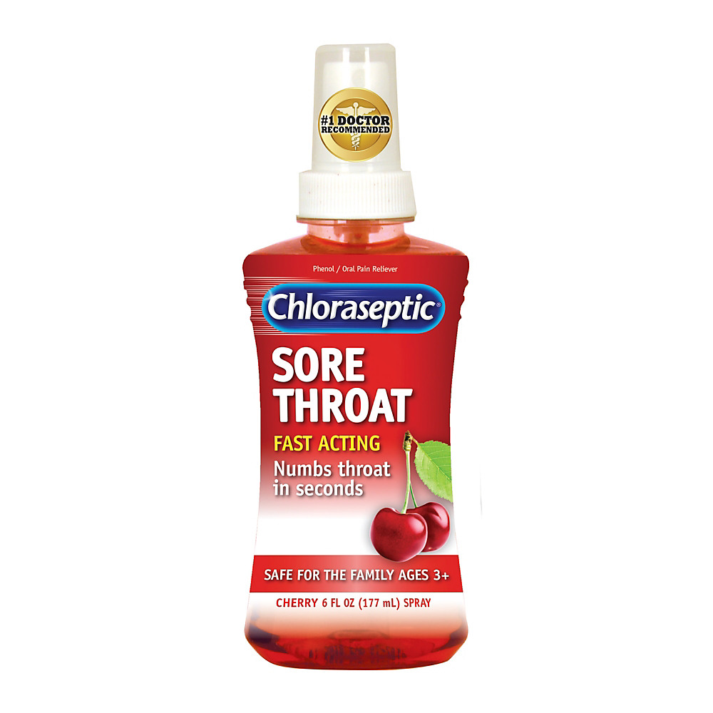 Calories in Chloraseptic Cherry Sore Throat Spray, 6 oz