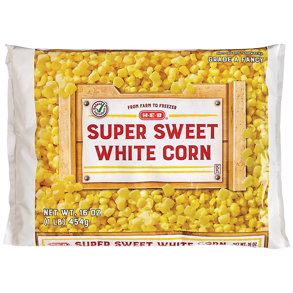 Calories in H-E-B Select Ingredients Super Sweet White Corn, 16 oz
