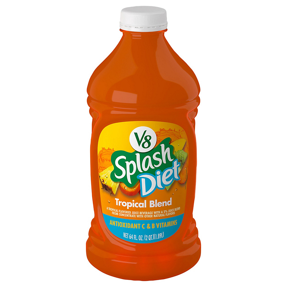 Calories in V8 Splash Diet Tropical Blend Juice Beverage, 64 oz