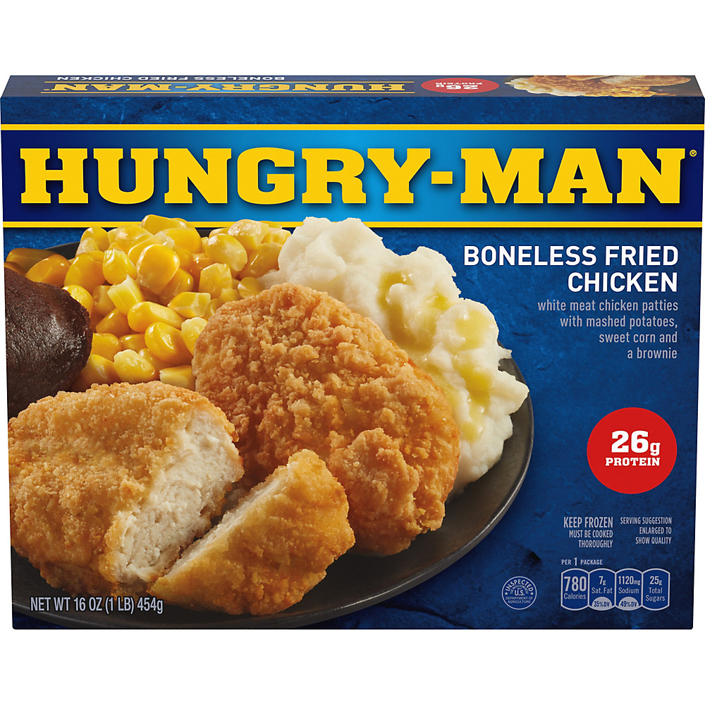 Calories in Hungry Man Boneless Fried Chicken, 16 oz