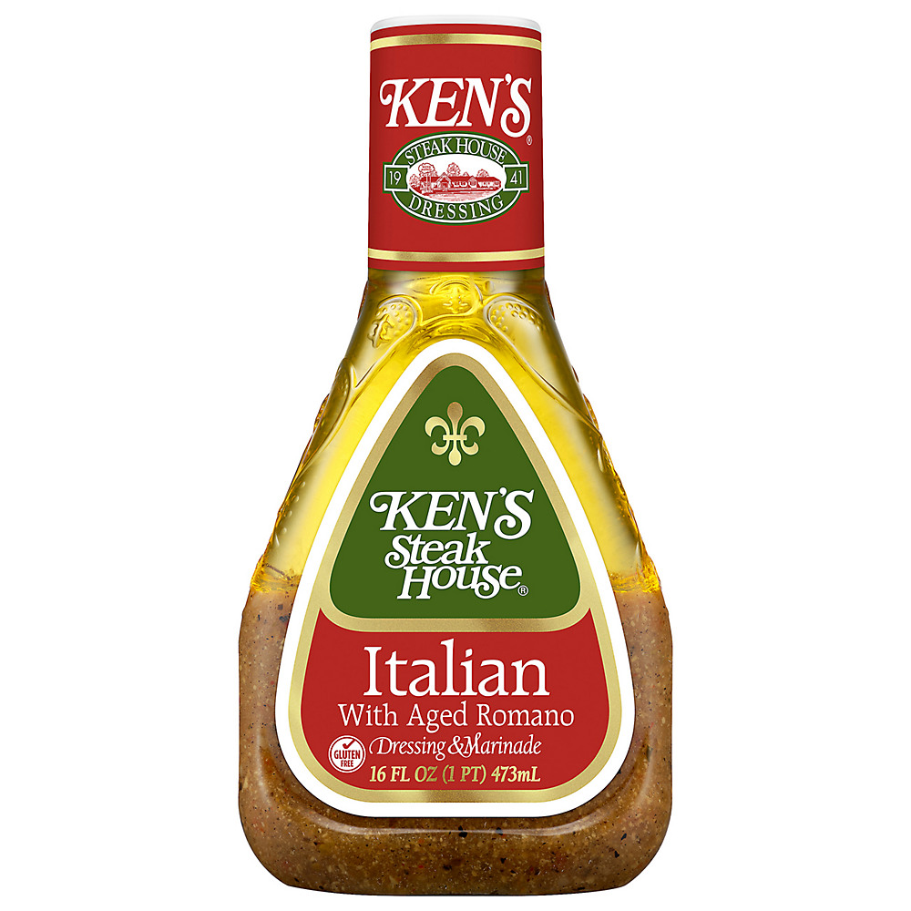 Calories in Ken's Steak House Italian with Aged Romano Dressing & Marinade, 16 oz