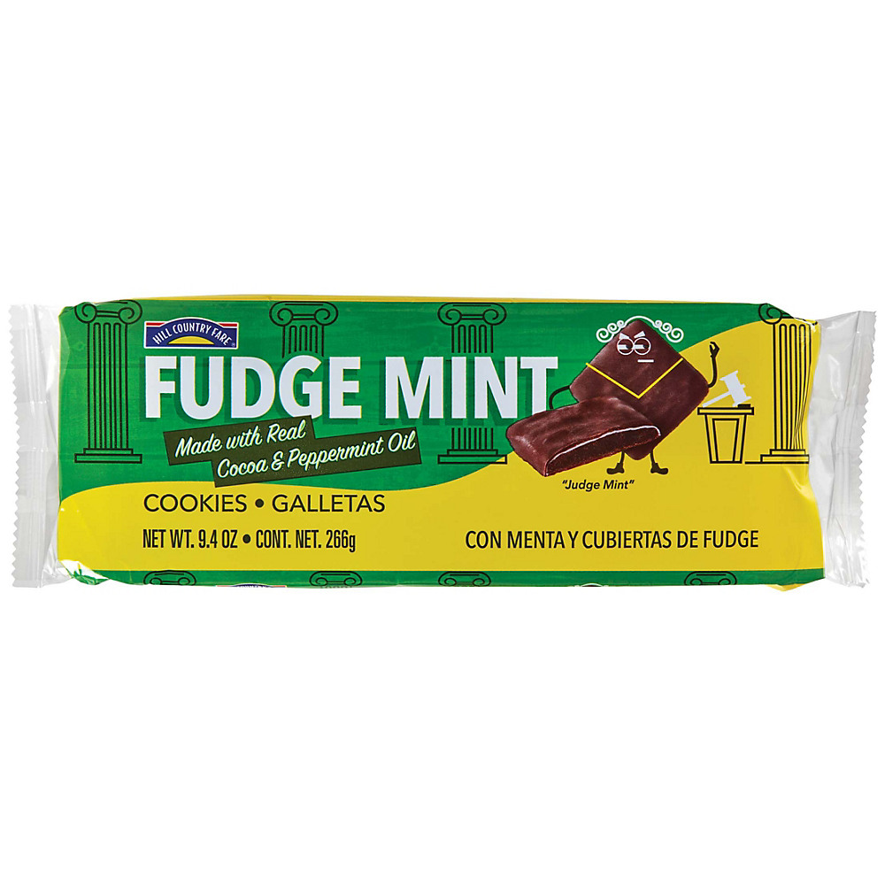 Calories in Hill Country Fare Fudge Mint Cookies, 9.4 oz