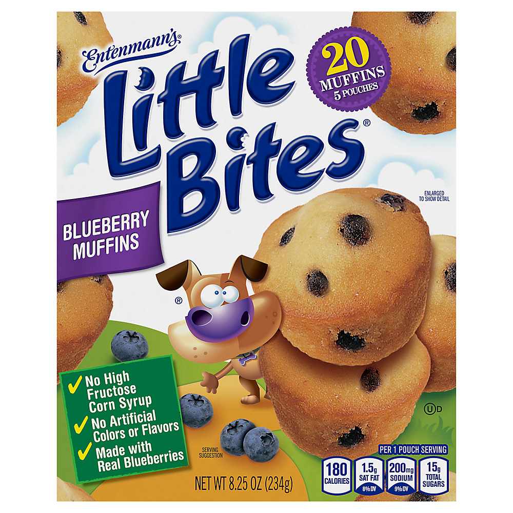 Calories in Entenmann's Little Bites Blueberry Muffins, 5 ct