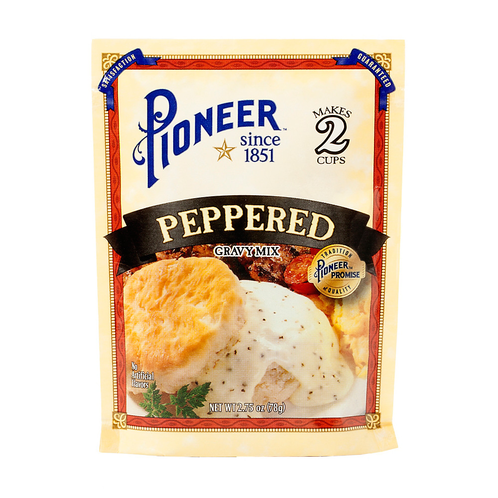 Calories in Pioneer Brand Peppered Gravy Mix, 2.75 oz