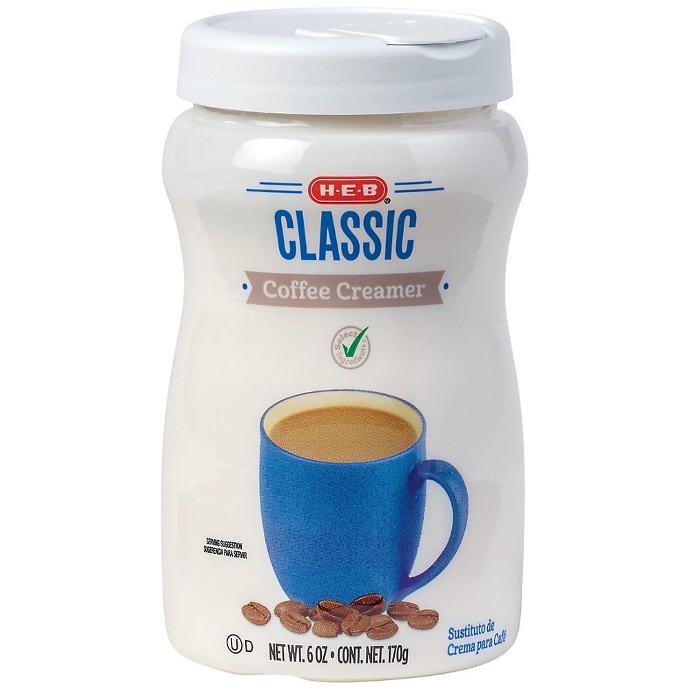 Calories in H-E-B Select Ingredients Classic Powdered Coffee Creamer, 6 oz