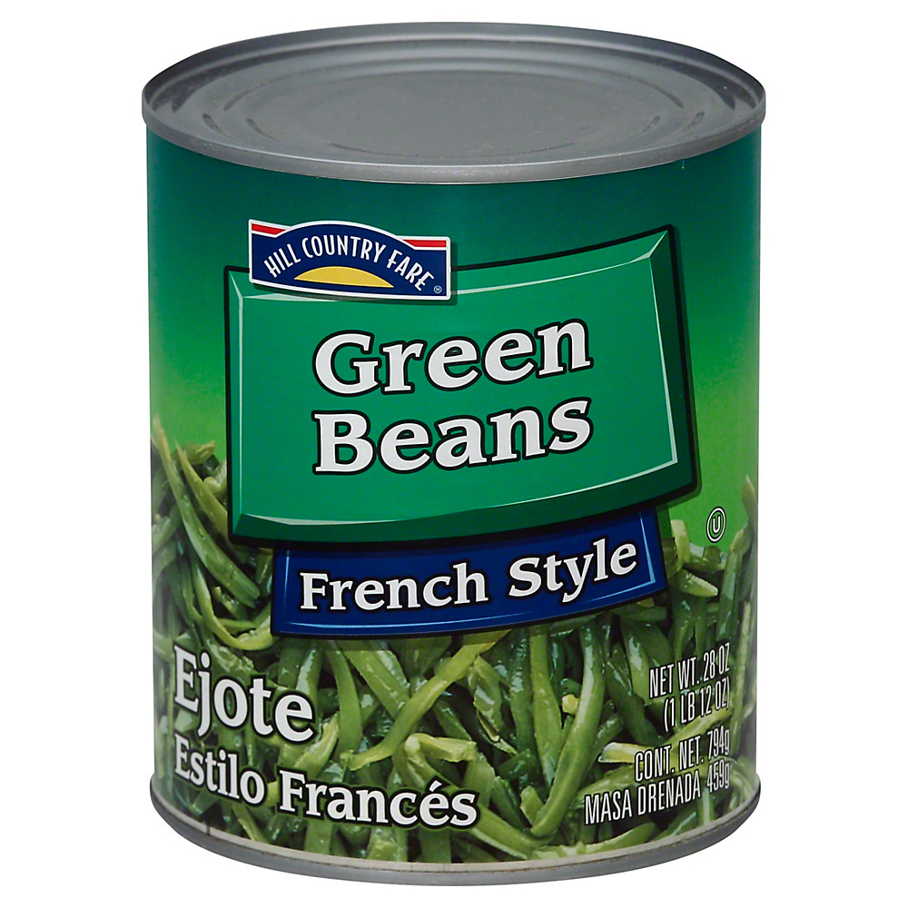 Calories in Hill Country Fare French Style Green Beans, 28 oz