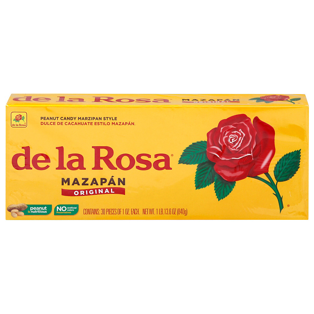 Calories in De La Rosa Marzipan Style Peanut Candy, 30 oz