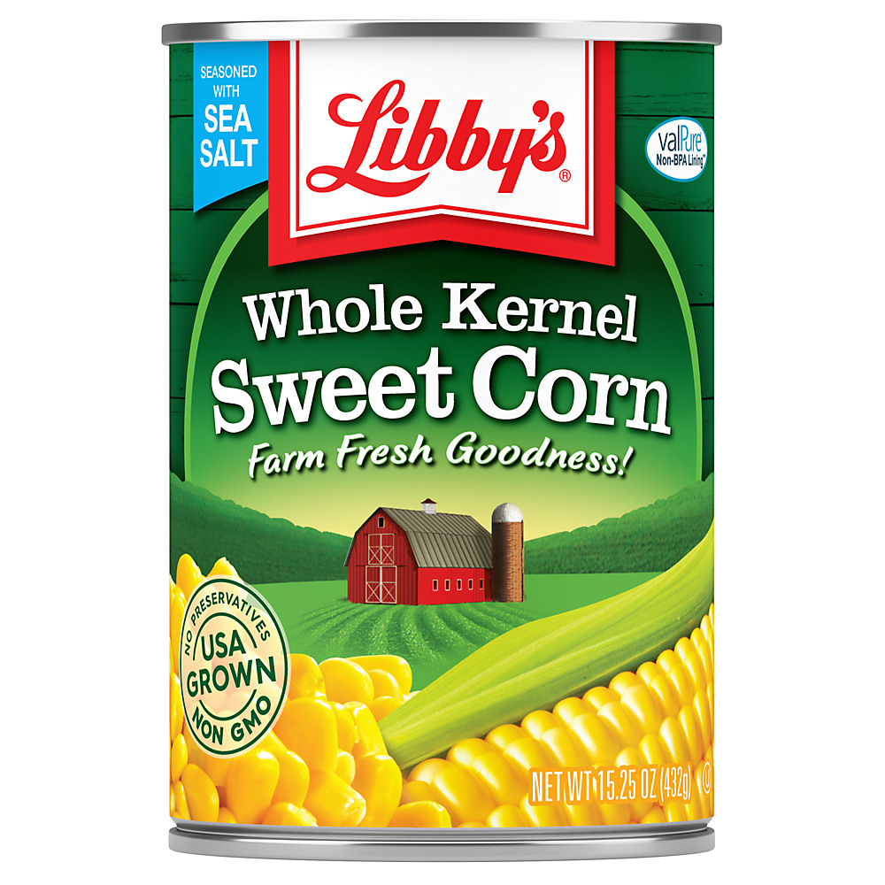 Calories in Libby's Whole Kernel Sweet Corn, 15 oz